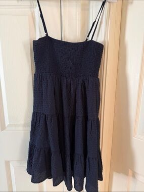 Pinch Navy Smocked Tiered Sundress with Spaghetti Straps